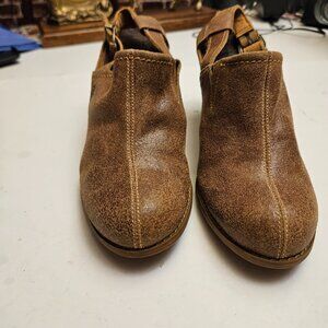 Timberland Earthkeepers Brown Leather Slingback Mule Heels